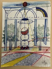 Disegno acquerellato usato  Terni