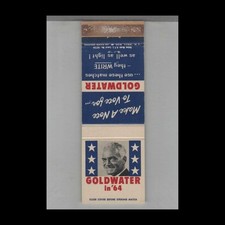 Matchbook cover political for sale  Raymond