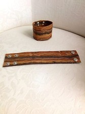 Bracciale cuoio artigianale usato  Merate