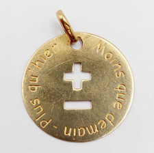 Pendentif médaille amour d'occasion  Paris II