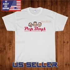NOVA CAMISETA LOGOTIPO PNEUS DE SERVIÇO AUTOMOTIVO PEP BOYS ENGRAÇADA AMERICANA EUA TAMANHO P-5XL comprar usado  Enviando para Brazil