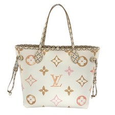 Usado, Bolsa Tote LOUIS VUITTON Neverfull MM By The Pool M22978 Bege Autêntica LV comprar usado  Enviando para Brazil
