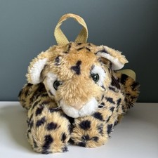 Mochila de pelúcia leopardo vintage com zíper bolsa de livros 14” transporte Y2K comprar usado  Enviando para Brazil