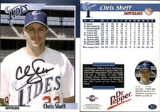 Chris Sheff 2000 Blueline Q-Cards Norfolk Tides AU *Autógrafo Den* comprar usado  Enviando para Brazil