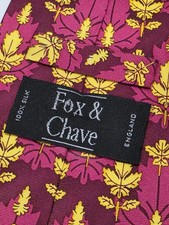 Vestido gravata masculina de seda com designs multicoloridos feitos na Inglaterra FOX & CHAVE comprar usado  Enviando para Brazil