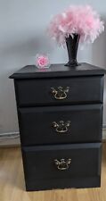 Black drawer bedside for sale  LONDON