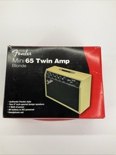 Amplificador de guitarra elétrica Fender Mini '65 duplo miniatura amplificador portátil, loiro comprar usado  Enviando para Brazil