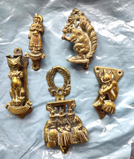 Five vintage brass for sale  DEESIDE