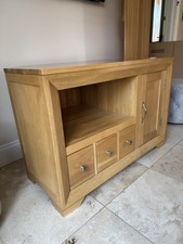 oak corner tv units for sale  OLNEY