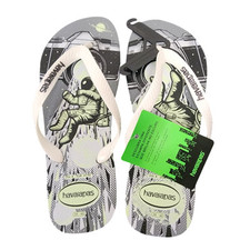 Usado, Chinelos Havaianas 4 Nite FC Masculino Cinza Aco Tamanho 8 Eur 39/40 comprar usado  Enviando para Brazil