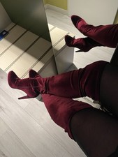 Verknie stiefel plateau gebraucht kaufen  Köln