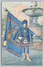 Cartão postal italiano Palio di Siena Contrada Nicchio (concha do mar) por G. Masignani comprar usado  Enviando para Brazil