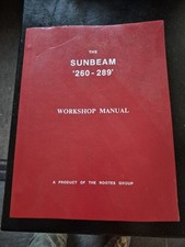 Sunbeam tiger workshop for sale  Chester