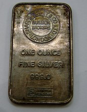 Sharps Pixley London - Vintage 1 oz. Barra de prata .999 - tom antigo  comprar usado  Enviando para Brazil