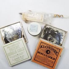 Lote 2 almofadas de vidro reusches Klondike roman dourado parcial mais recipiente e escova comprar usado  Enviando para Brazil
