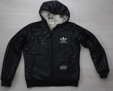ADIDAS dres vintage kurtka zimowa chile62 kurtka czarna kaptur izolowany na sprzedaż  PL