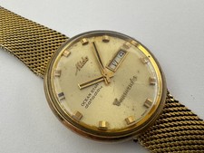 Vintage MIDO Commander 8012 Dia/Data Banhado a Ouro Cal Automático 12836-1 - 37 mm, usado comprar usado  Enviando para Brazil