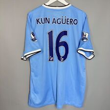 CAMISA DE FUTEBOL MANCHESTER CITY 2013 2014 CASA #16 AGUERO NIKE 574863-489 comprar usado  Enviando para Brazil