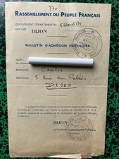 Bulletin adhésion provisoire d'occasion  Dun-sur-Meuse