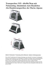 Alpuna hundebox n53 gebraucht kaufen  Bergisch Gladbach