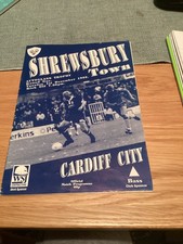 1992/3 Shrewsbury v Cardiff city. Troféu de vidro automático comprar usado 1992/3 Shrewsbury v Cardiff city. Troféu de vidro automático comprar usado  Enviando para Brazil