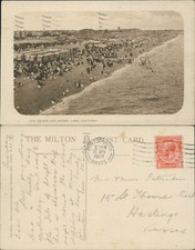 Southsea Beach & Canoe Lake GB 1927 Cancel Milton Woolstone Bros, usado comprar usado  Enviando para Brazil