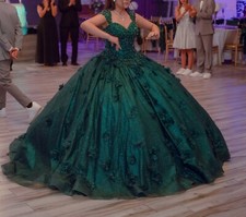 Emerald green quinceanera for sale  El Paso