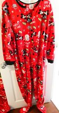 Pijama Disney adulto peça única Mickey e Minnie bonecos de neve botões com pés M, usado comprar usado  Enviando para Brazil