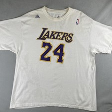 Camiseta masculina Los Angeles Lakers XL branca NBA basquete Kobe Bryant Mamba Adidas comprar usado  Enviando para Brazil