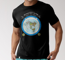 Novo Mapa do Mundo de Gleason | Camiseta Terra Plana | Algodão Unissex P-5XL, usado comprar usado  Enviando para Brazil