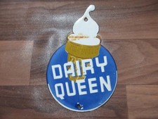 Usado, Placa de metal esmaltada porcelana Dairy Queen tamanho 6 x 4 polegadas comprar usado  Enviando para Brazil