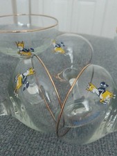 Babycham vintage glasses for sale  SWANSEA
