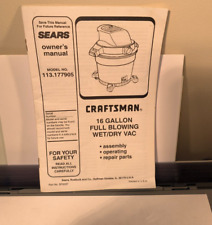 Sears craftsman full for sale  Newcomerstown