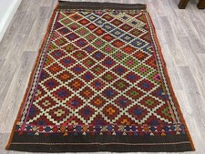 Tapete Kilim Turco, Kilim de Área, Kilim Bordado, 5x8 Pés, Kilim de Lã, Kilim Tribal comprar usado  Enviando para Brazil