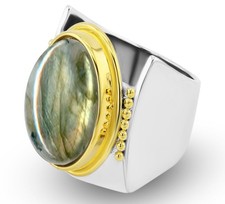Bague argent labradonite d'occasion  Hettange-Grande