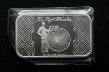 KAPPYSCOINS G3656 1973 THE HIGH WHEELER BIKE EDIÇÃO LIMITADA PRATA OZ BARRA DE ARTE comprar usado  Enviando para Brazil