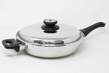 Maxam controle de vapor aço inoxidável 11" frigideira coberta cabo auxiliar panela, usado comprar usado  Enviando para Brazil