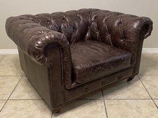 Leather chesterfield armchair for sale  Sarasota