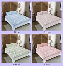 Indio Handmade Tamaño Doble Hoja de Mandala Cobertor Cama Con 2 Funda Almohadón comprar usado  Enviando para Brazil