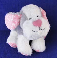 Pelúcia Aurora Valentines filhote de cachorro corações rosa cinza 9" Lotsa Love bicho de pelúcia comprar usado Pelúcia Aurora Valentines filhote de cachorro corações rosa cinza 9" Lotsa Love bicho de pelúcia comprar usado  Enviando para Brazil