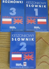 Kieszonkowy słownik polsko angielski angielsko polski i rozmówki na sprzedaż  PL