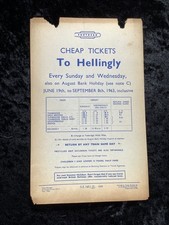 1963 railway handbill for sale  PETERBOROUGH