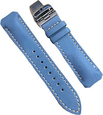 TISSOT - PULSEIRA - FECHO DOBRÁVEL DE TITÂNIO - COURO GENUÍNO - 20MM - AZUL - NOS comprar usado  Enviando para Brazil