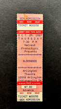1987 BLOODGOOD Ingresso para Concerto Esboço ARLINGTON THEATRE INDIANAPOLIS INDIANA IN comprar usado  Enviando para Brazil