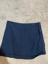 Saia Lands End Feminina 6 Azul Embutida Curta Skort Tênis Atlético Sólido, usado comprar usado  Enviando para Brazil