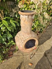 Clay chimenea metal for sale  COBHAM