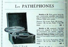 Phonographe pathephone modèle d'occasion  Sorèze
