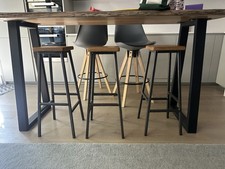 Three wooden barstools for sale  LONDON