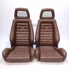 【1 PAR】AUTÊNTICO RECARO LXB CHOCOLATE RETRO AMBLA Couro Muito Bom Estado comprar usado  Enviando para Brazil