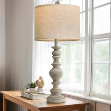 Luminária de mesa Tradition 27,5" rústica para sala de estar quarto cabeceira mesa abajur plugue comprar usado  Enviando para Brazil